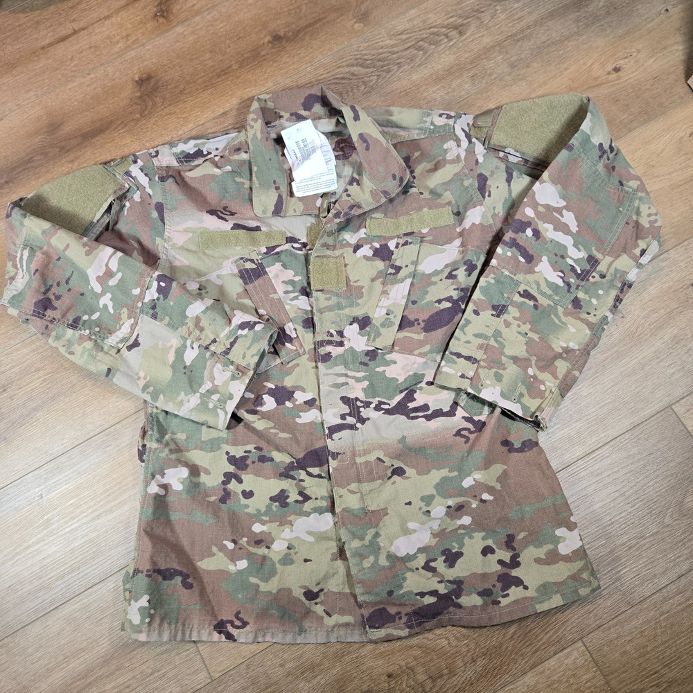 US Army Combat Uniform OCP Multicam Coat Medium Long Camo Full Zip Insect Guard